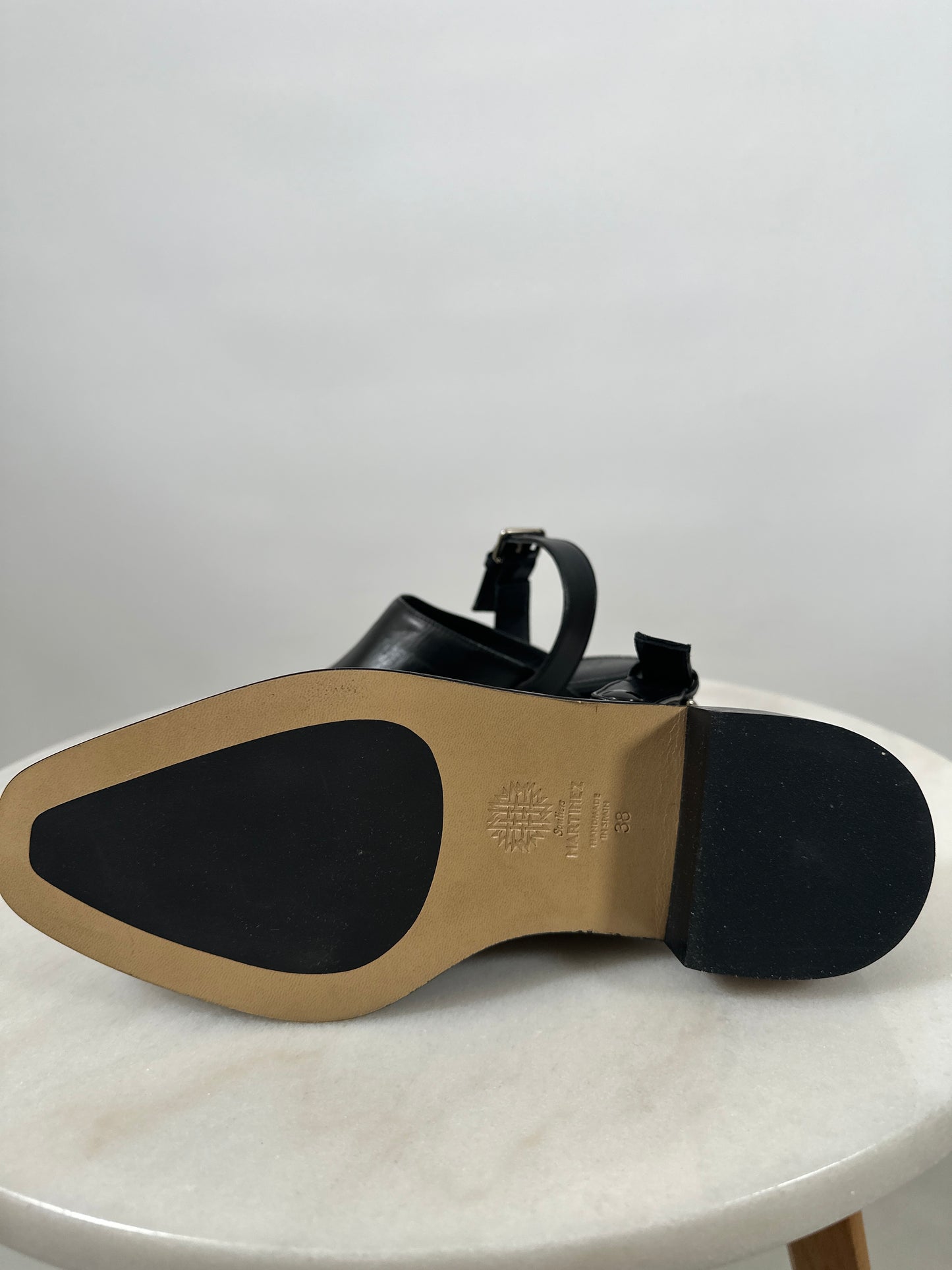 Brand New Leather Mules with Convertible Strap