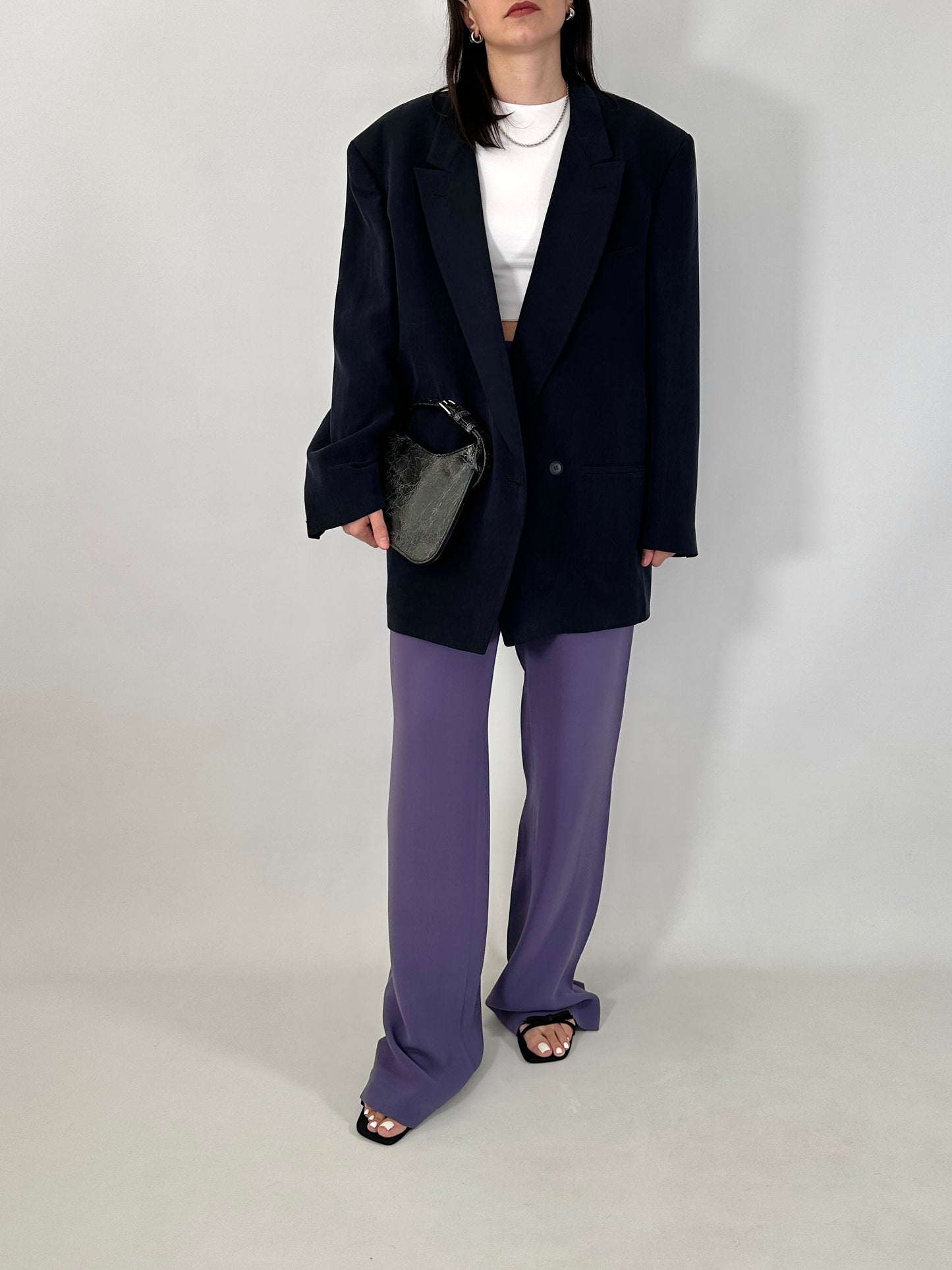 Vintage Byblos oversized silk blazer