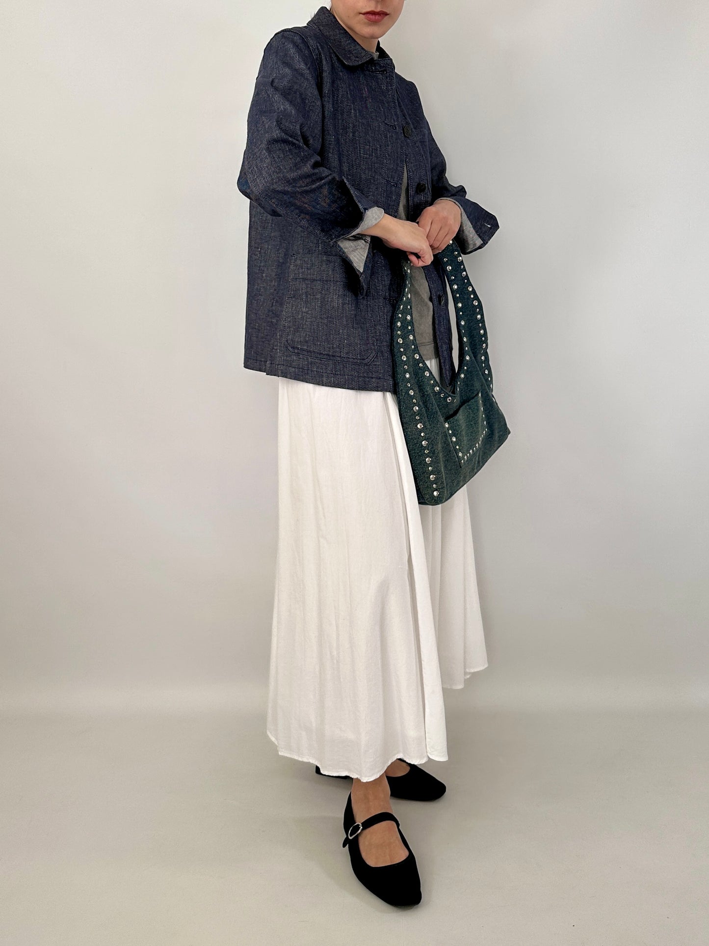 Max Mara linen and cotton denim jacket