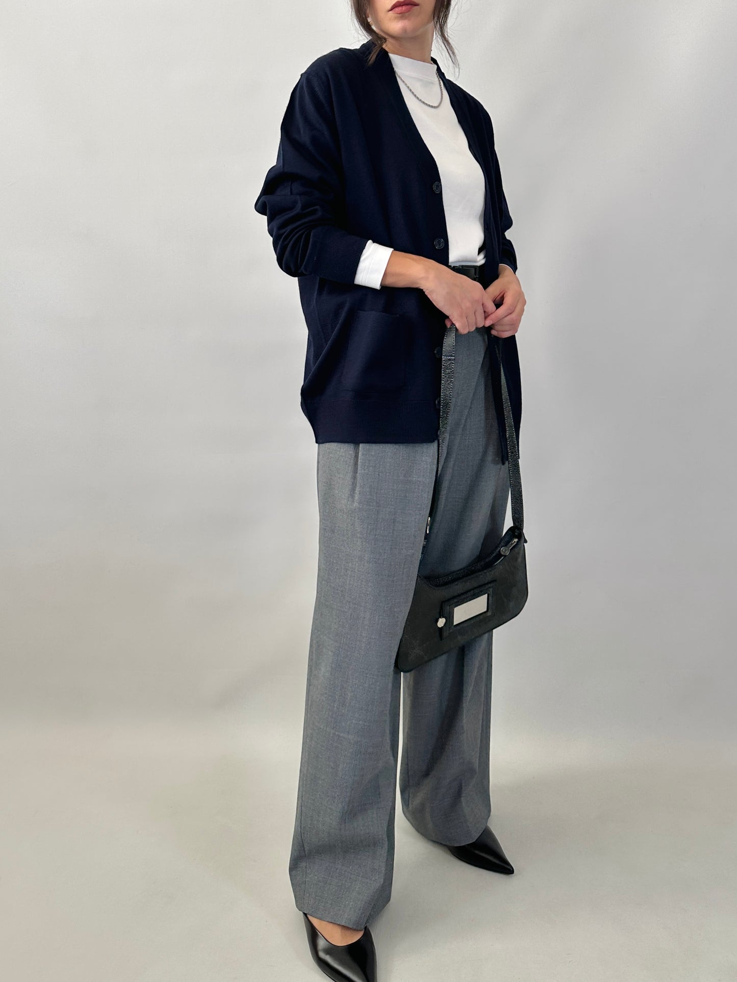 Essential blue cardigan