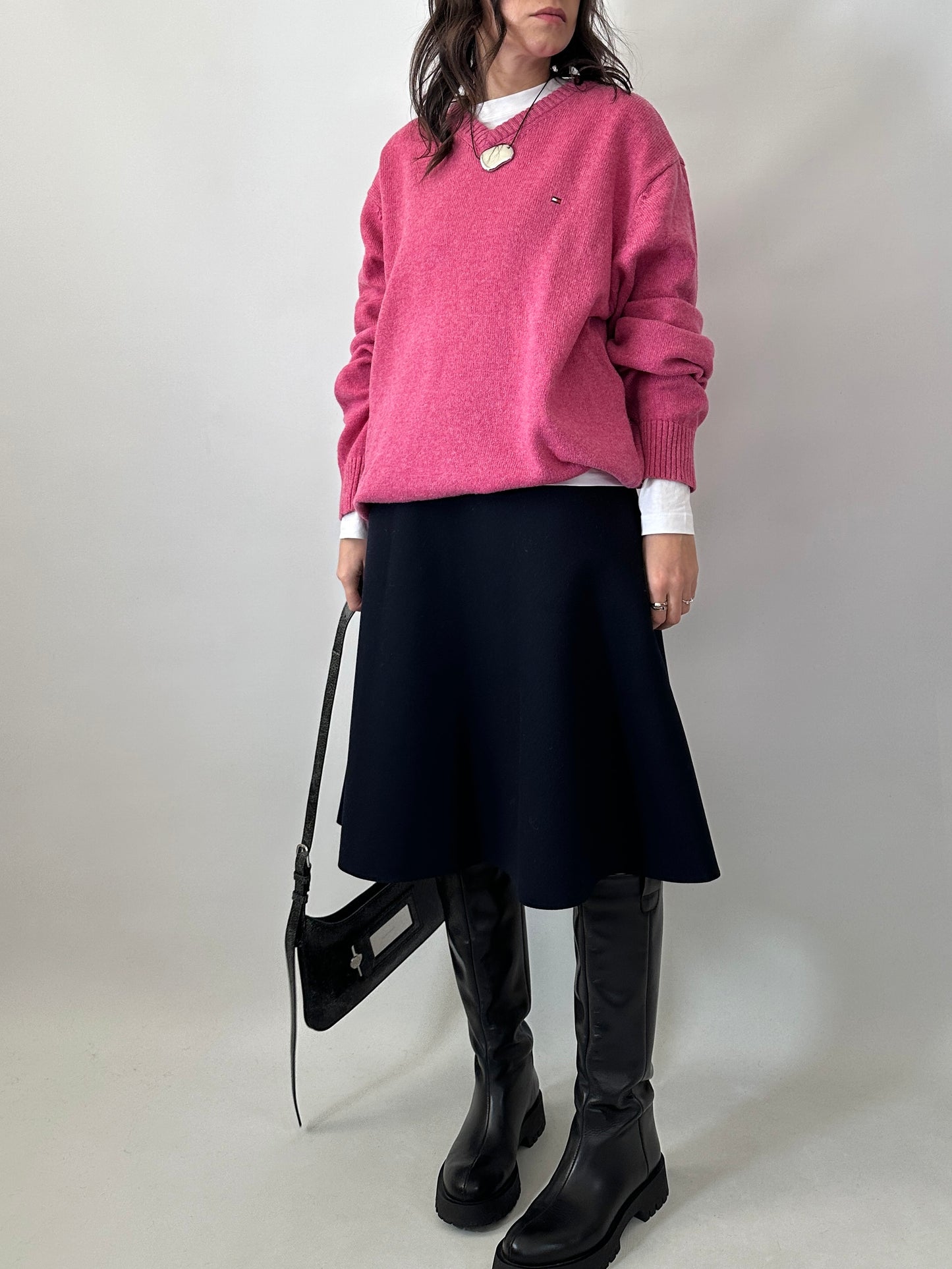 Tommy Hilfiger soft lambswool pink sweater