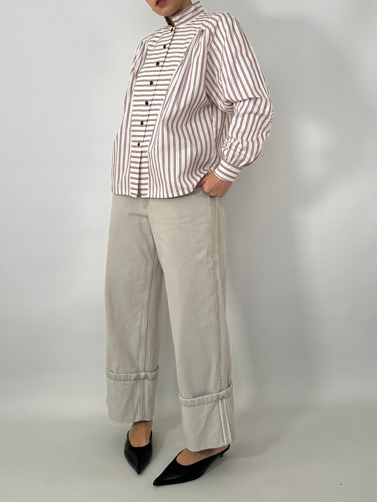 Handmade vintage striped shirt