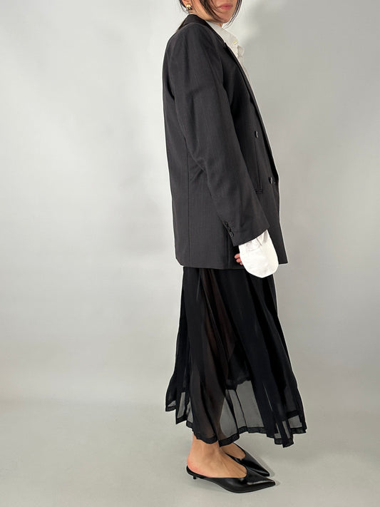 Iceberg sheer pleated skirt