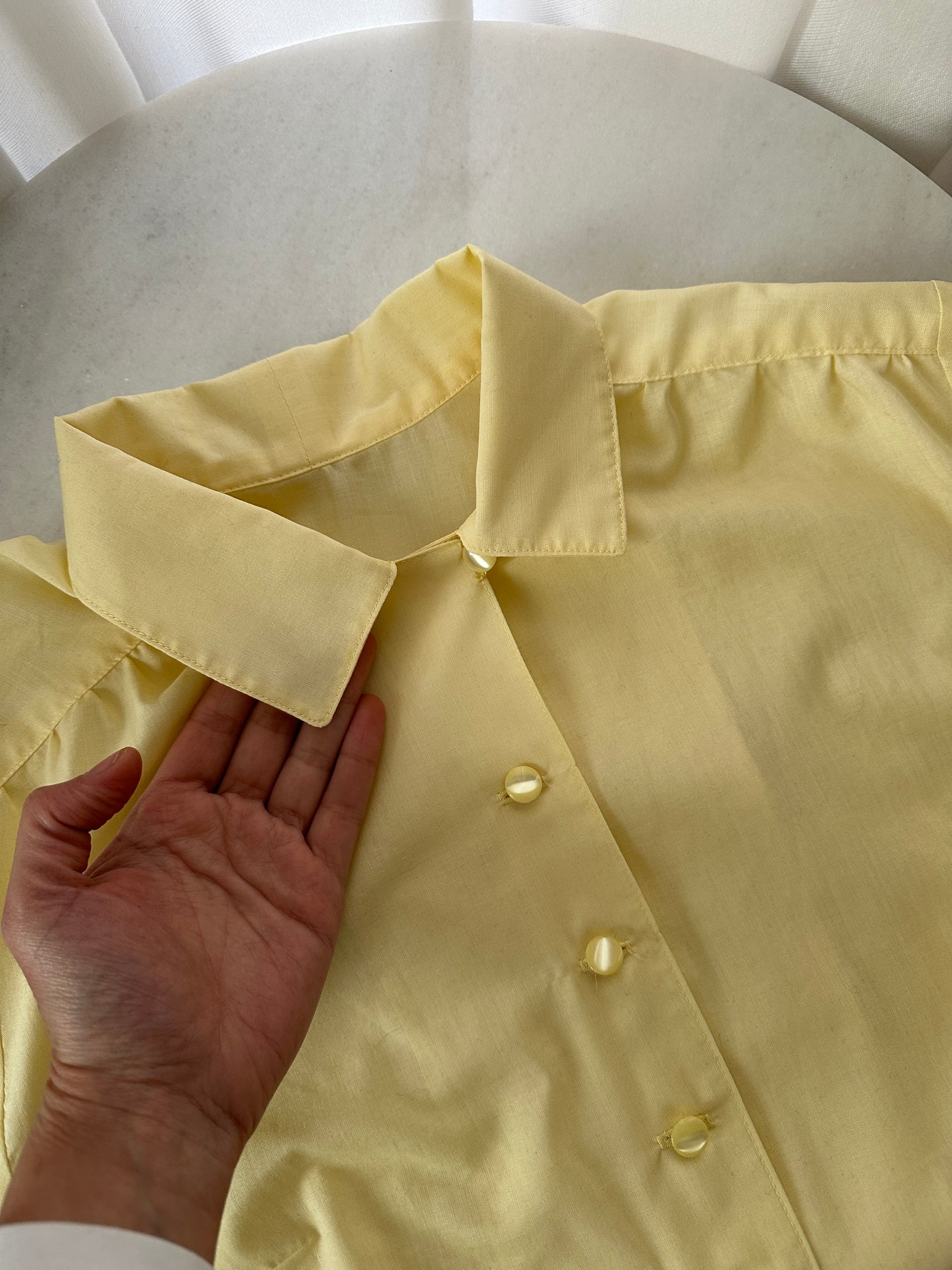 Butter yellow vintage shirt