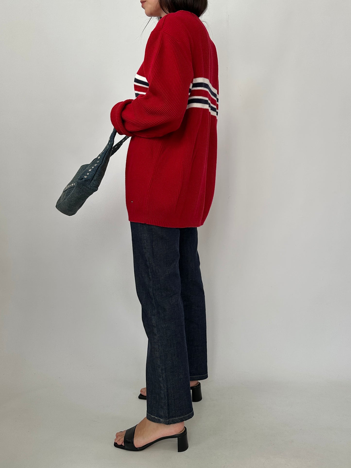 Tommy Hilfiger Rib Knit Pure Cotton Sweater