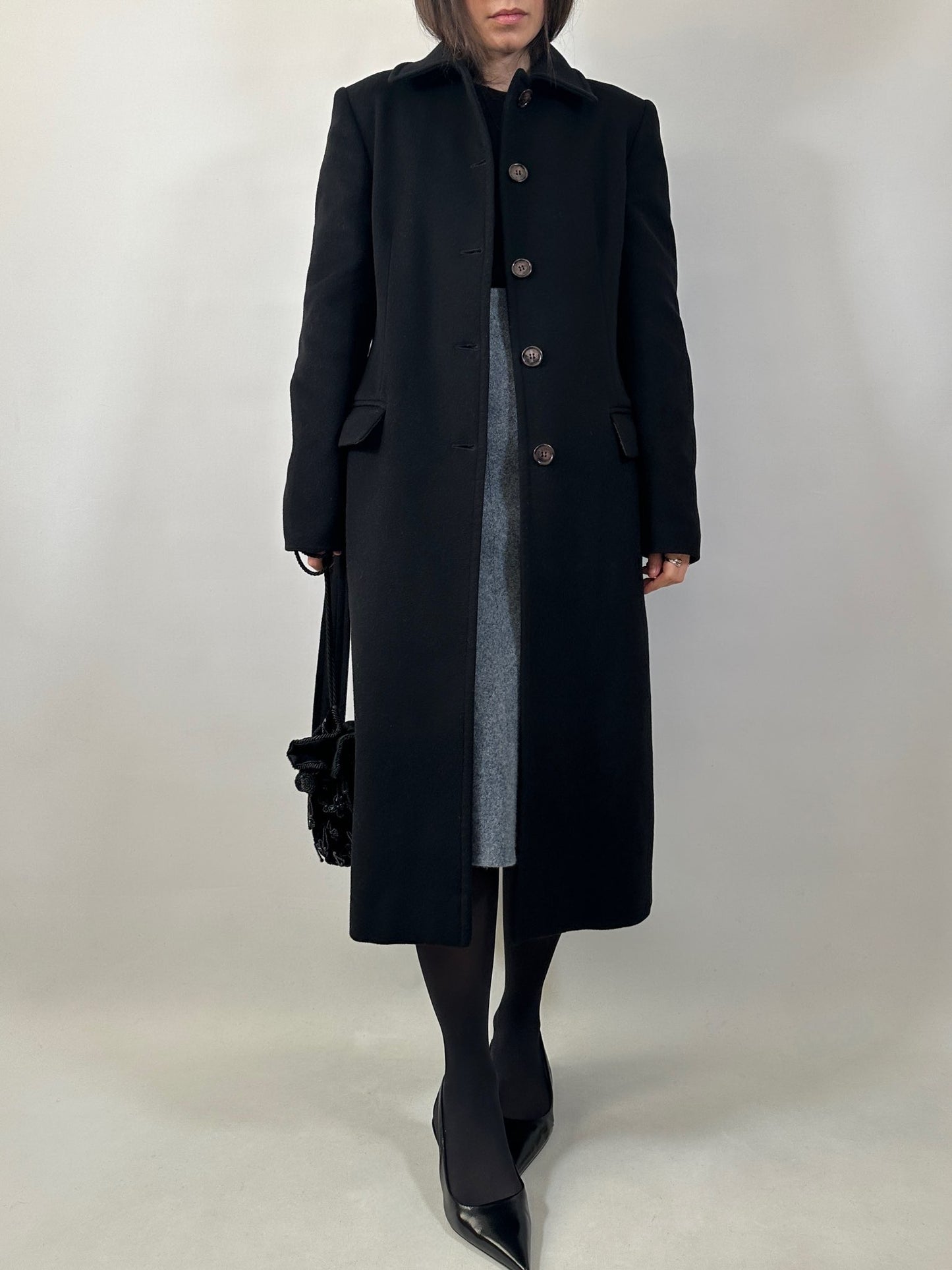 Classic Belted Wool and Cashmere Coat