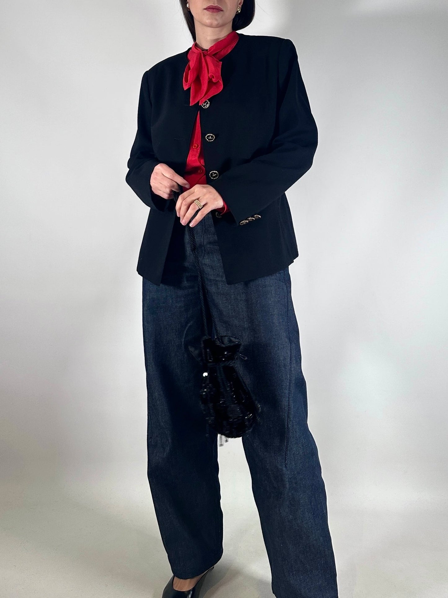 Marella Vintage Wool Jacket with Button Detail
