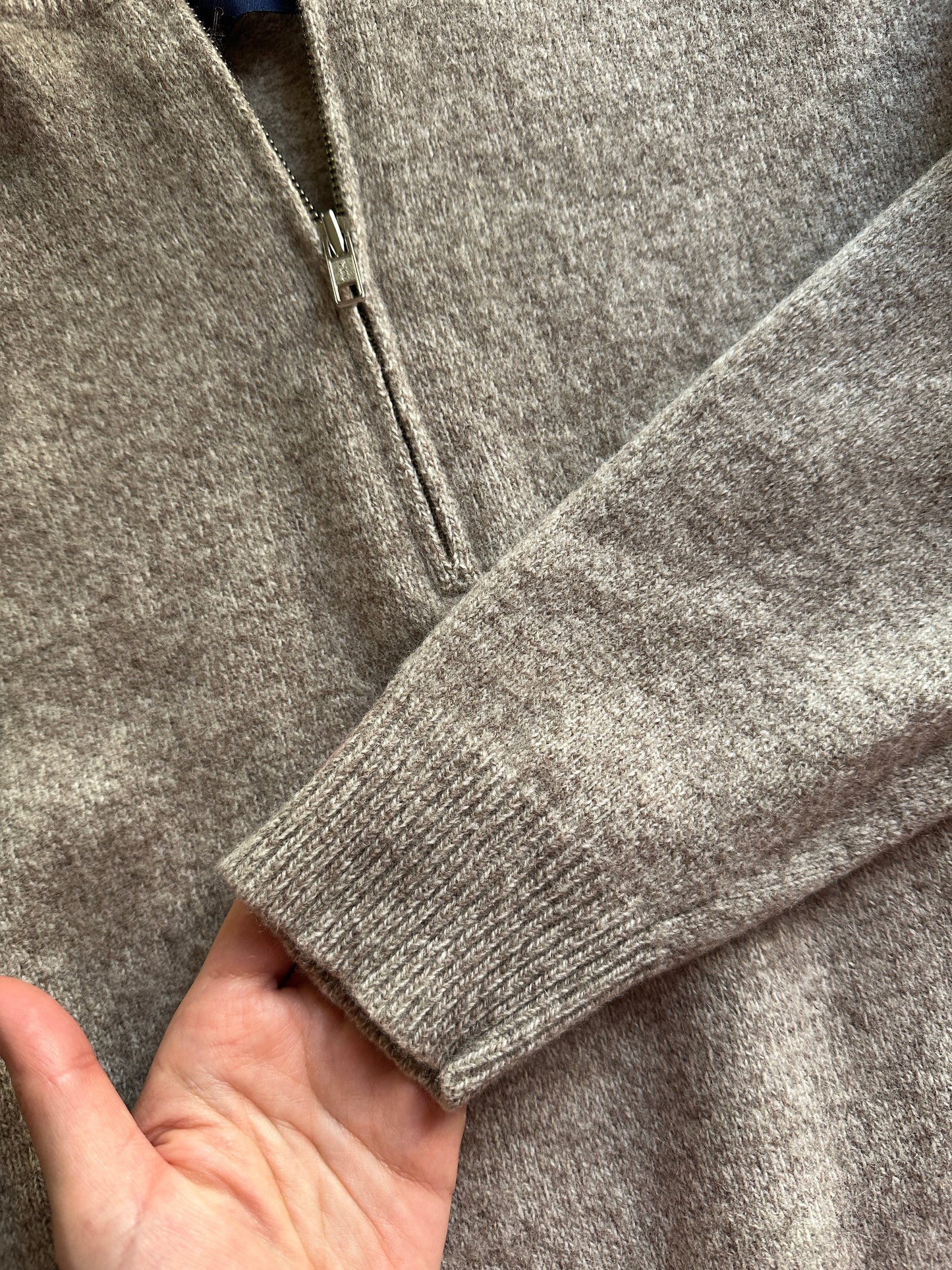 Pure Lambswool Half-Zip Sweater
