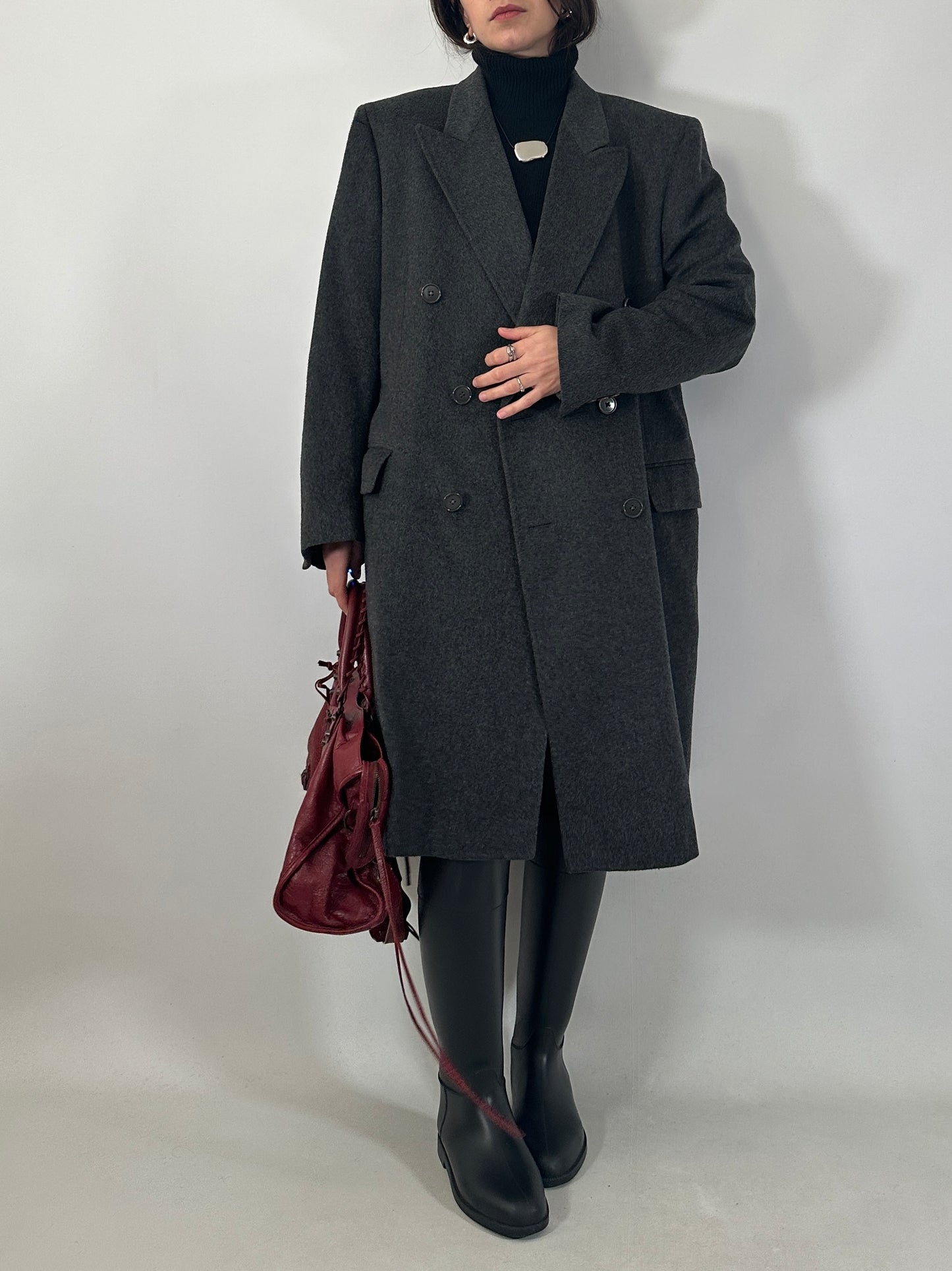 Vintage tailored double-breasted coat