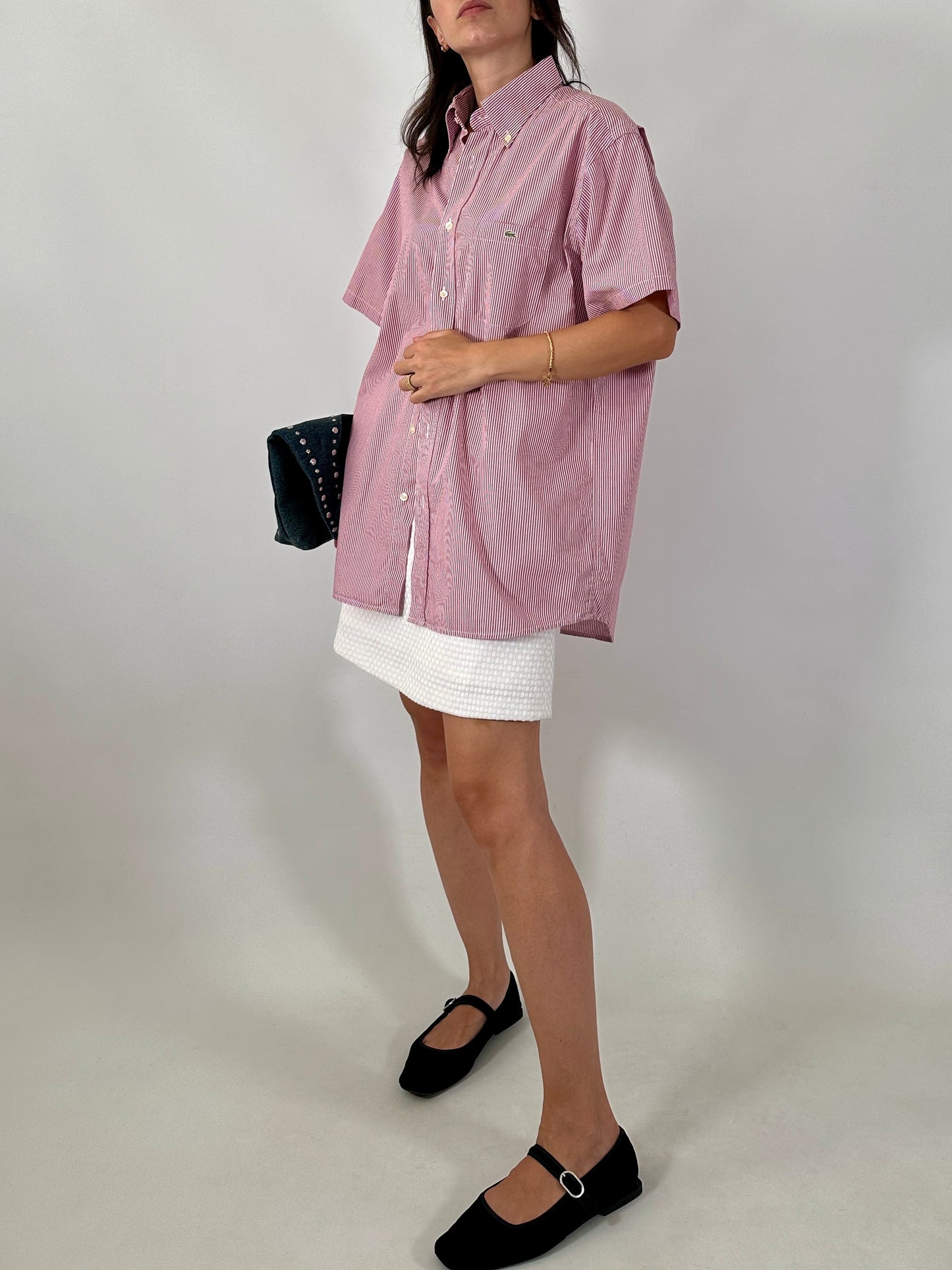 Lacoste short sleeve striped shirt