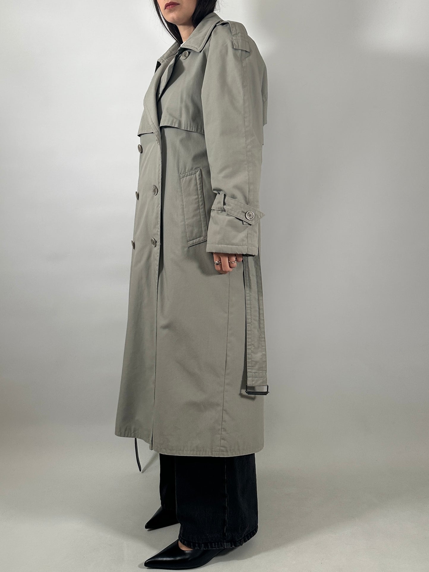 Vintage Trench Coat with Removable Lining