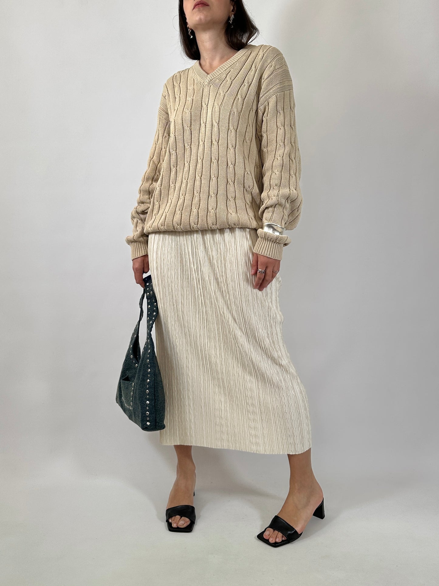 Pure Cotton Cable Knit Sweater