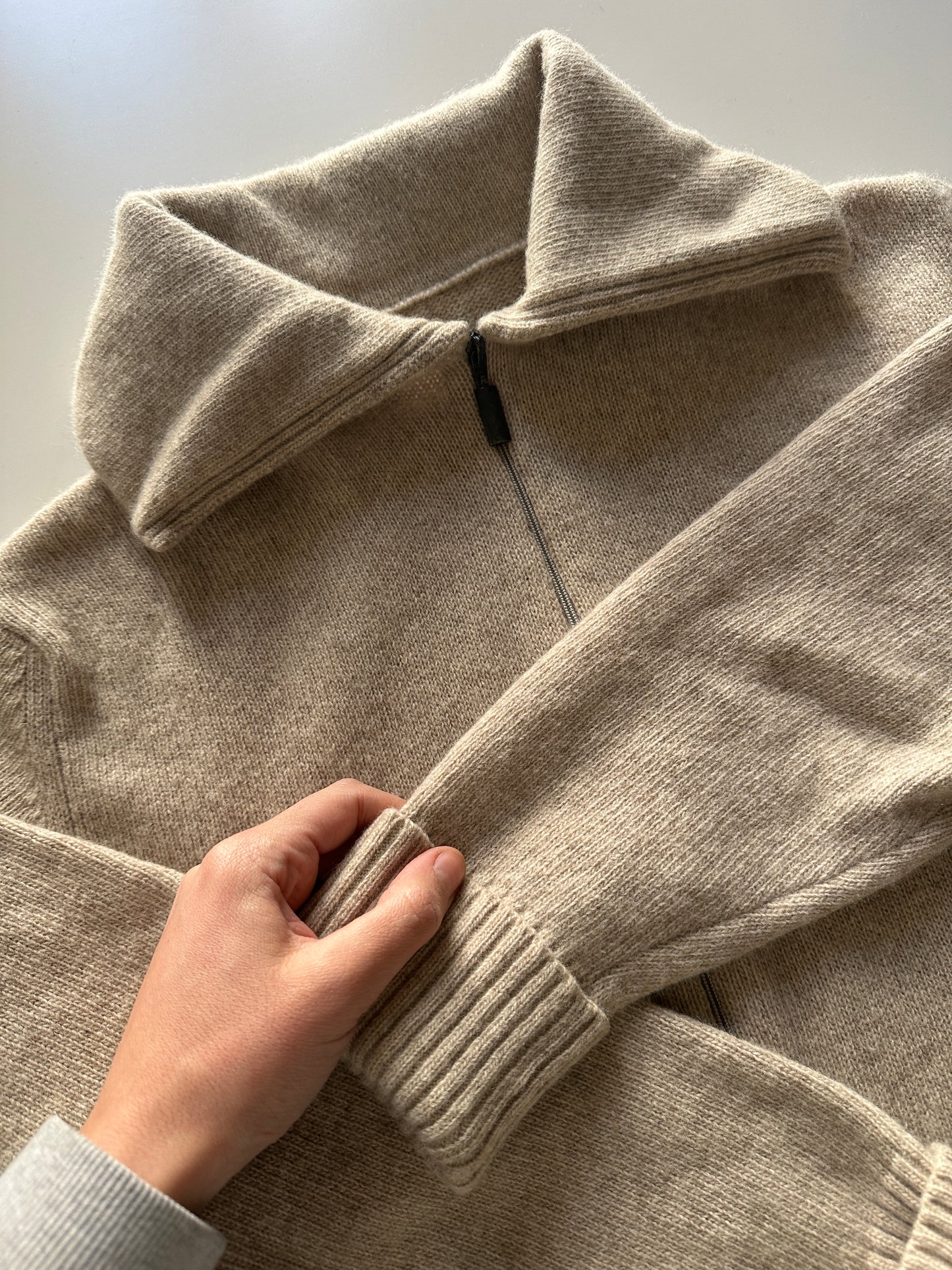 Soft Lambswool Zip Cardigan