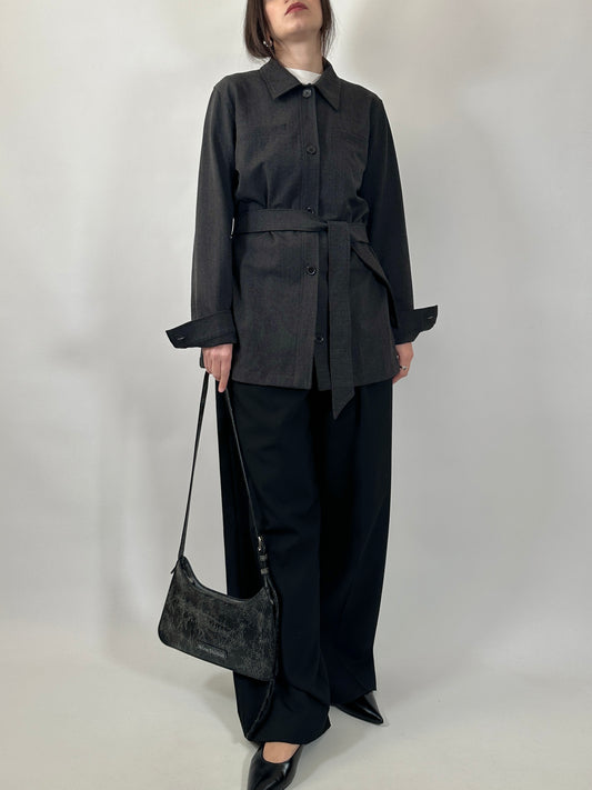Vintage Marella Belted Shirt Jacket