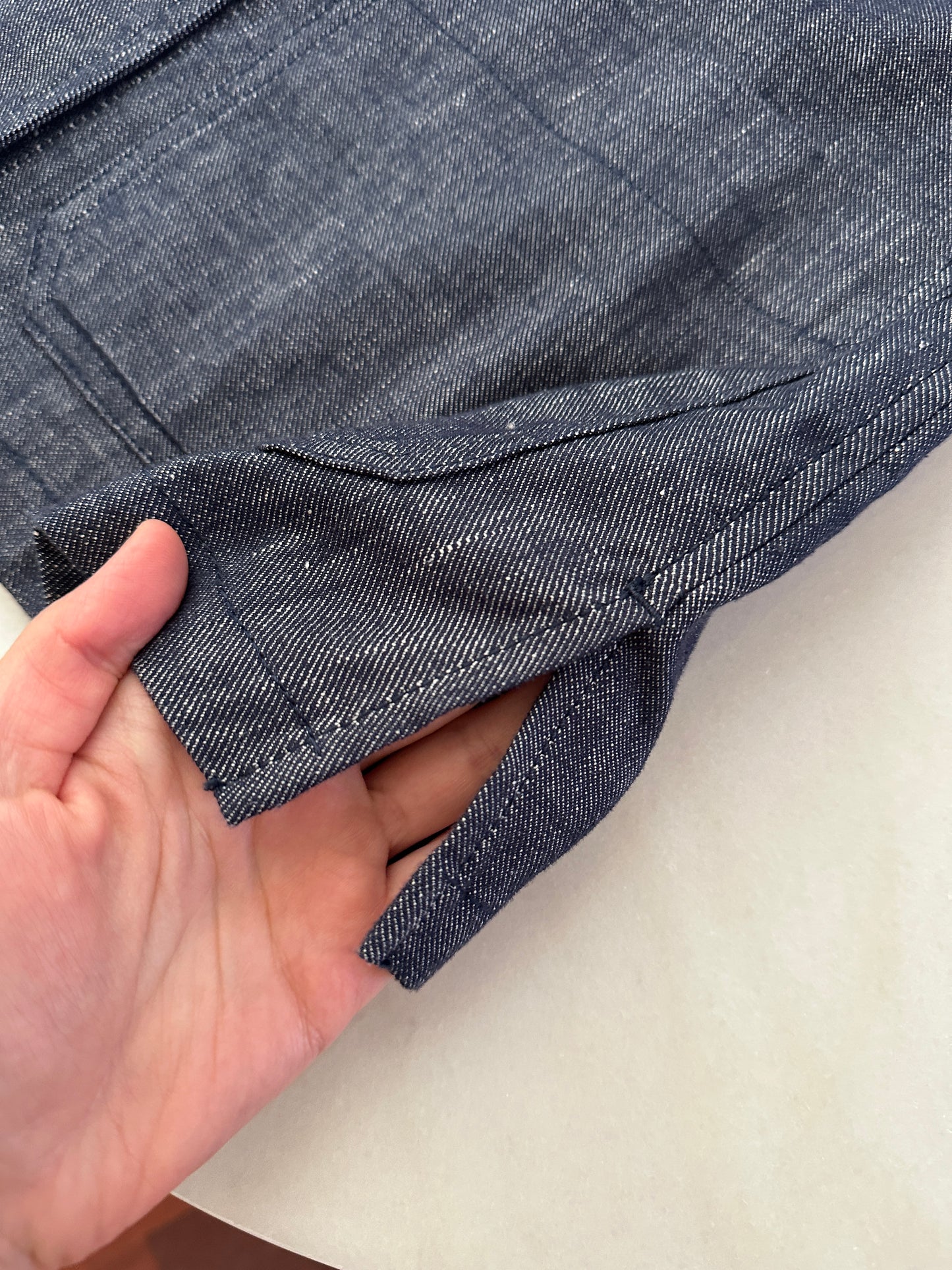 Max Mara linen and cotton denim jacket