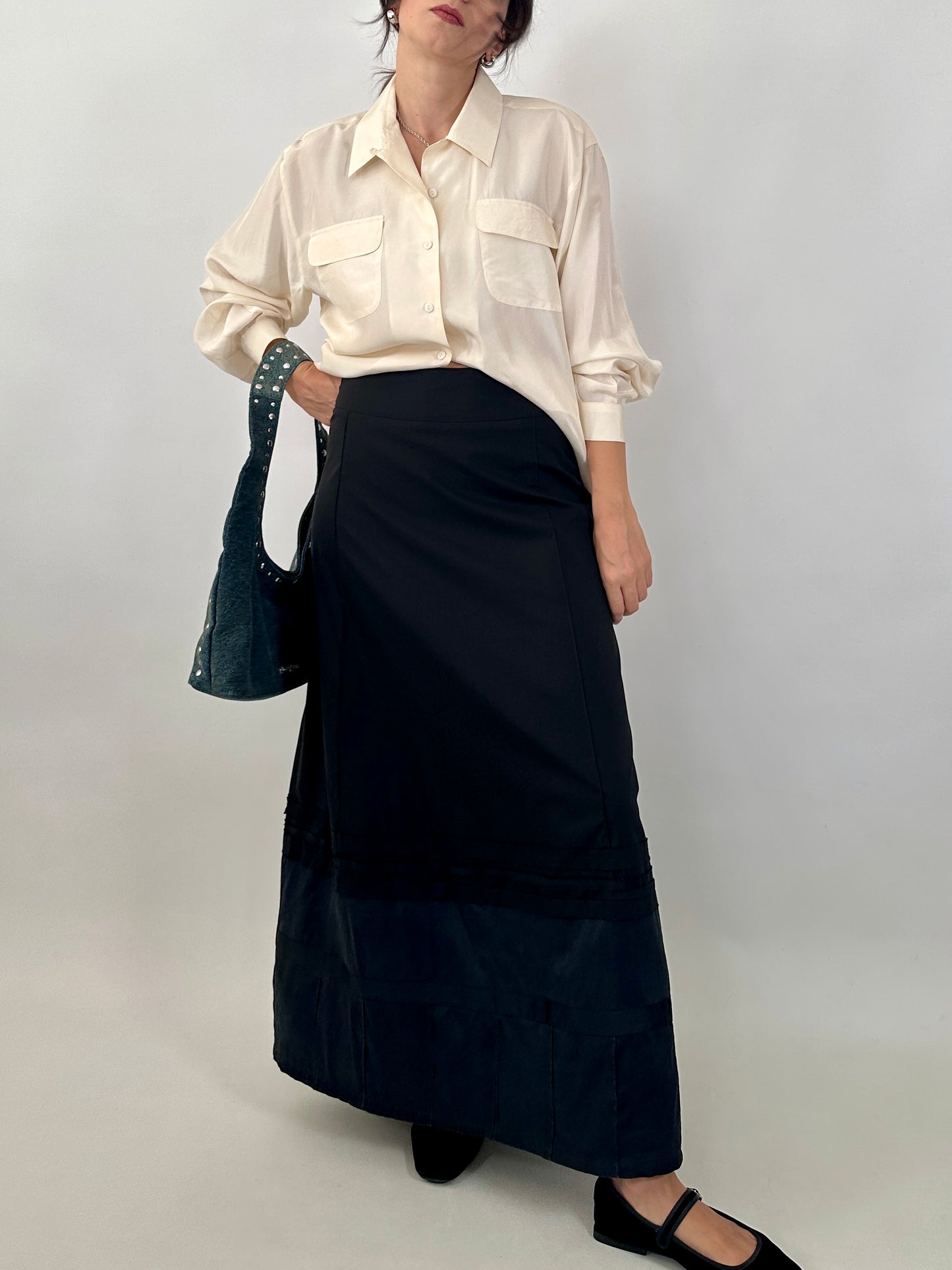 Essential pure silk shirt