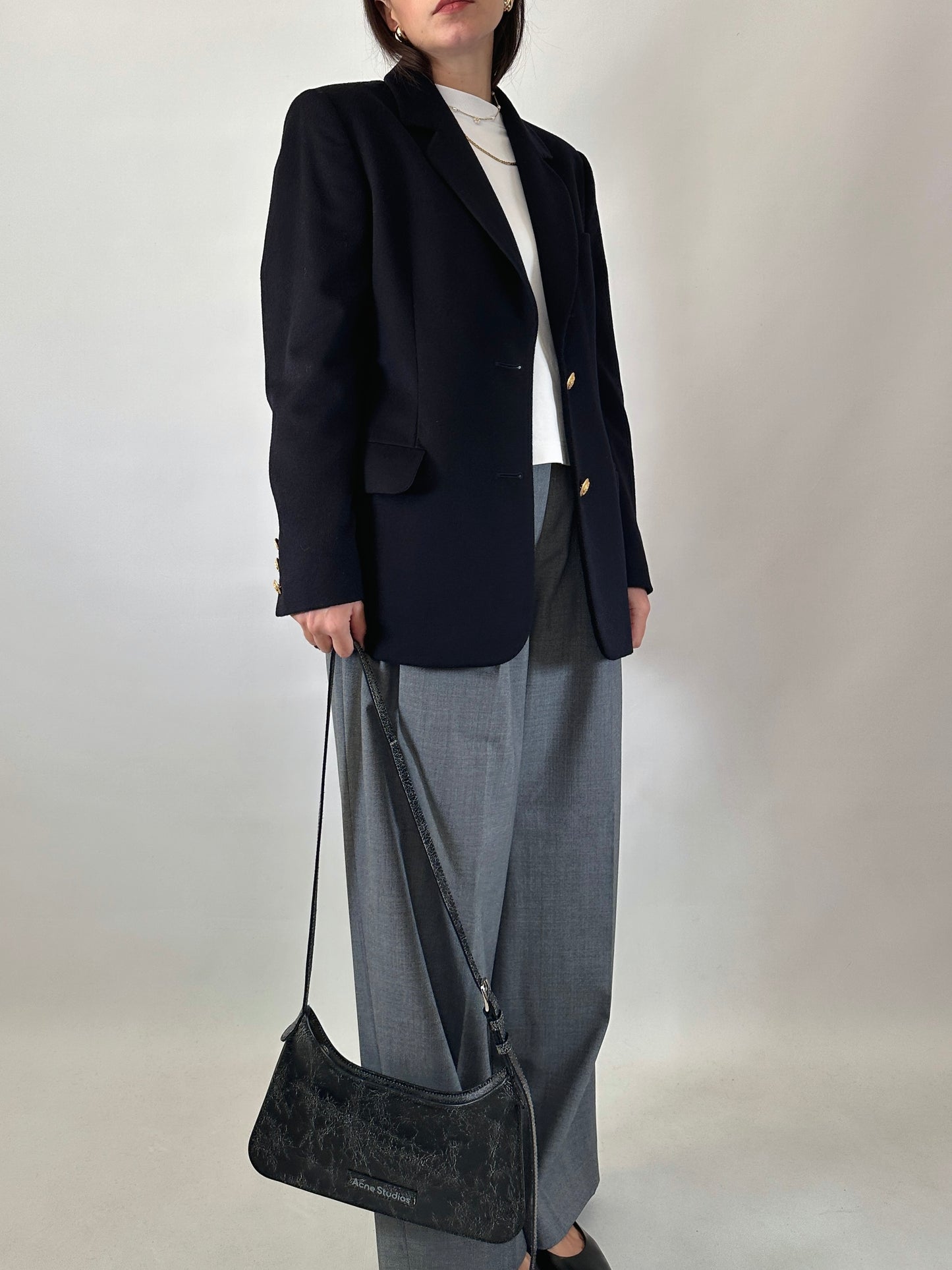 Vintage cashmere blend blazer