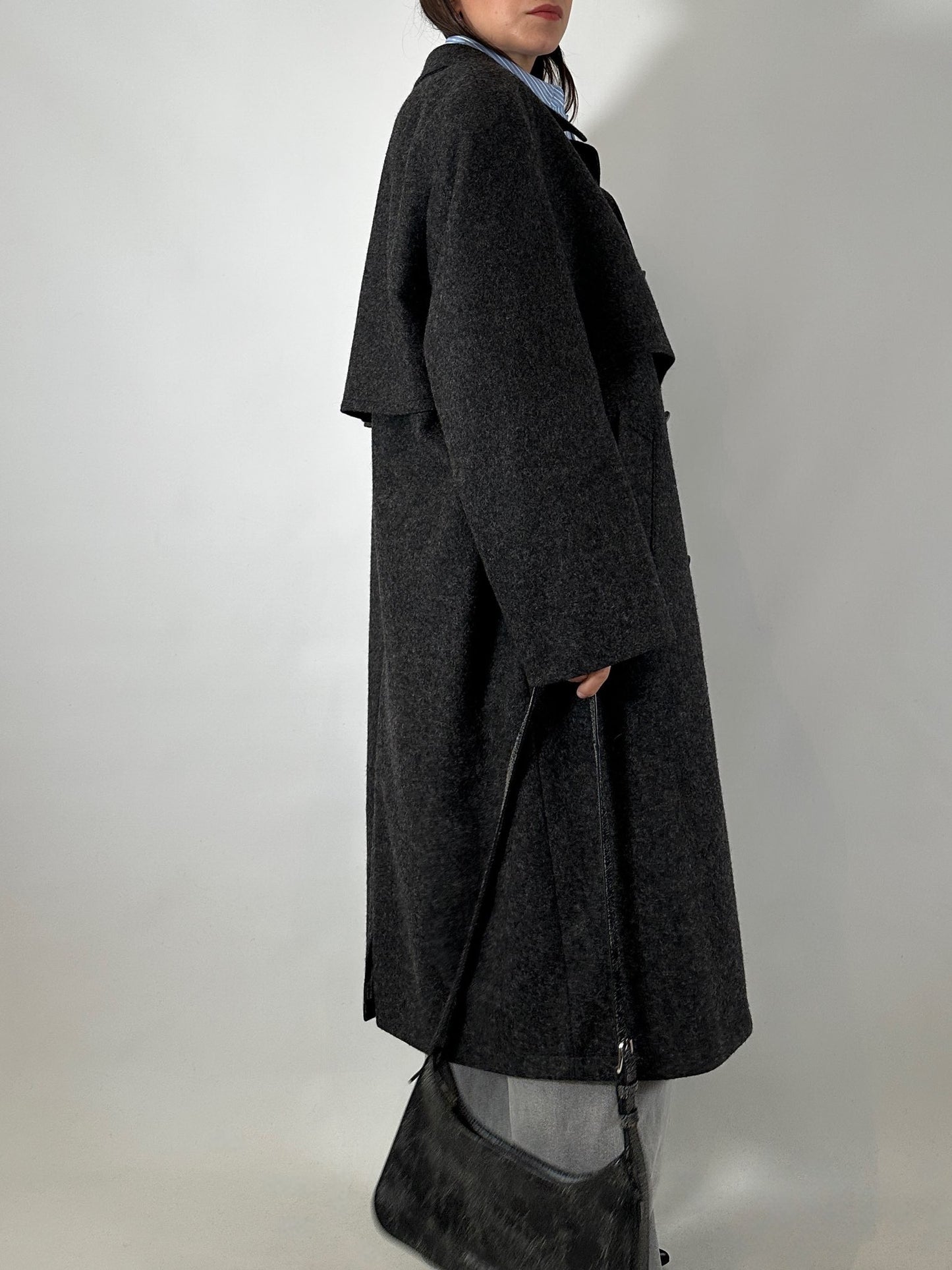 Vintage gray Loden coat