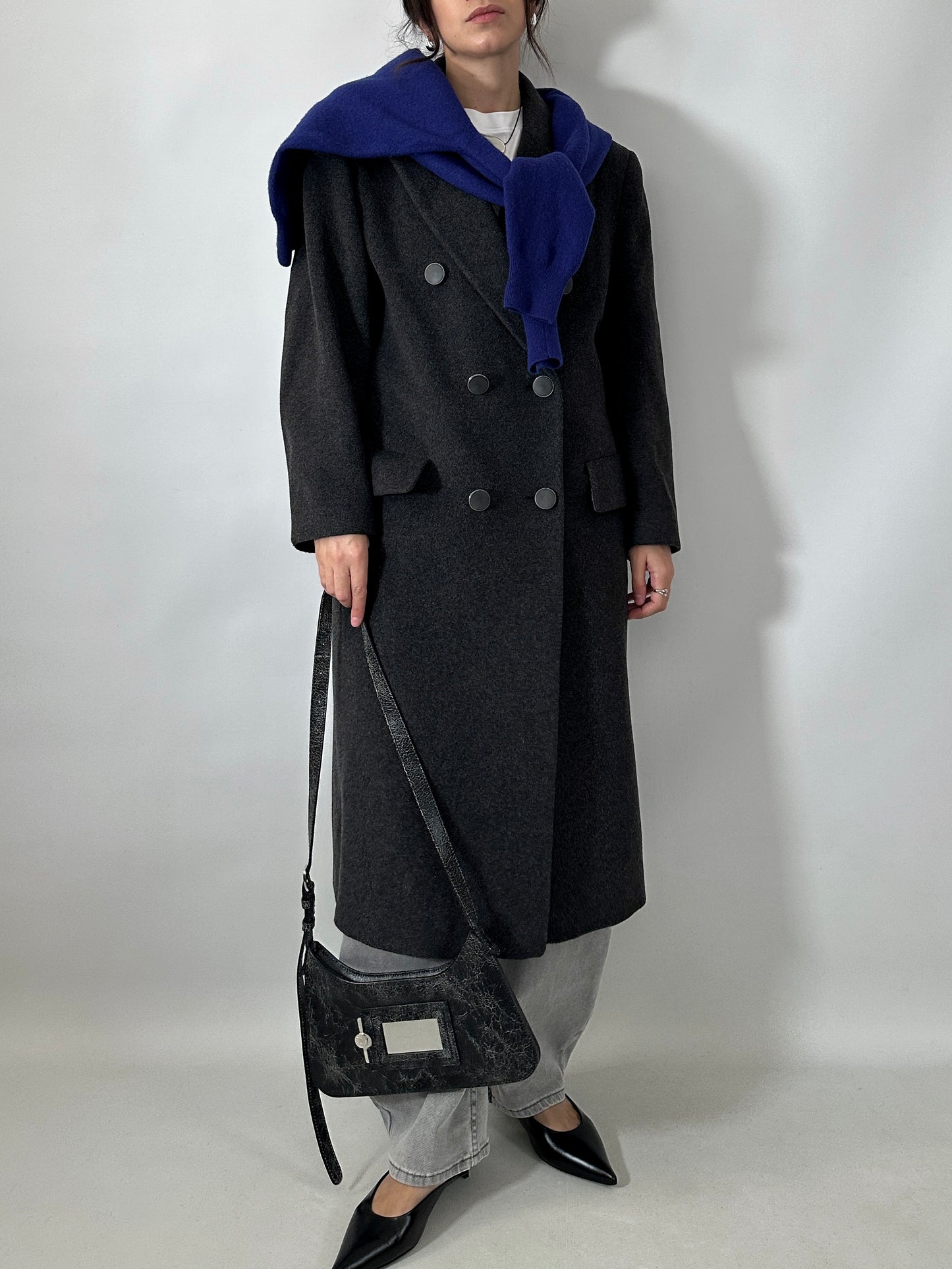 Tailored double-breasted wool coat