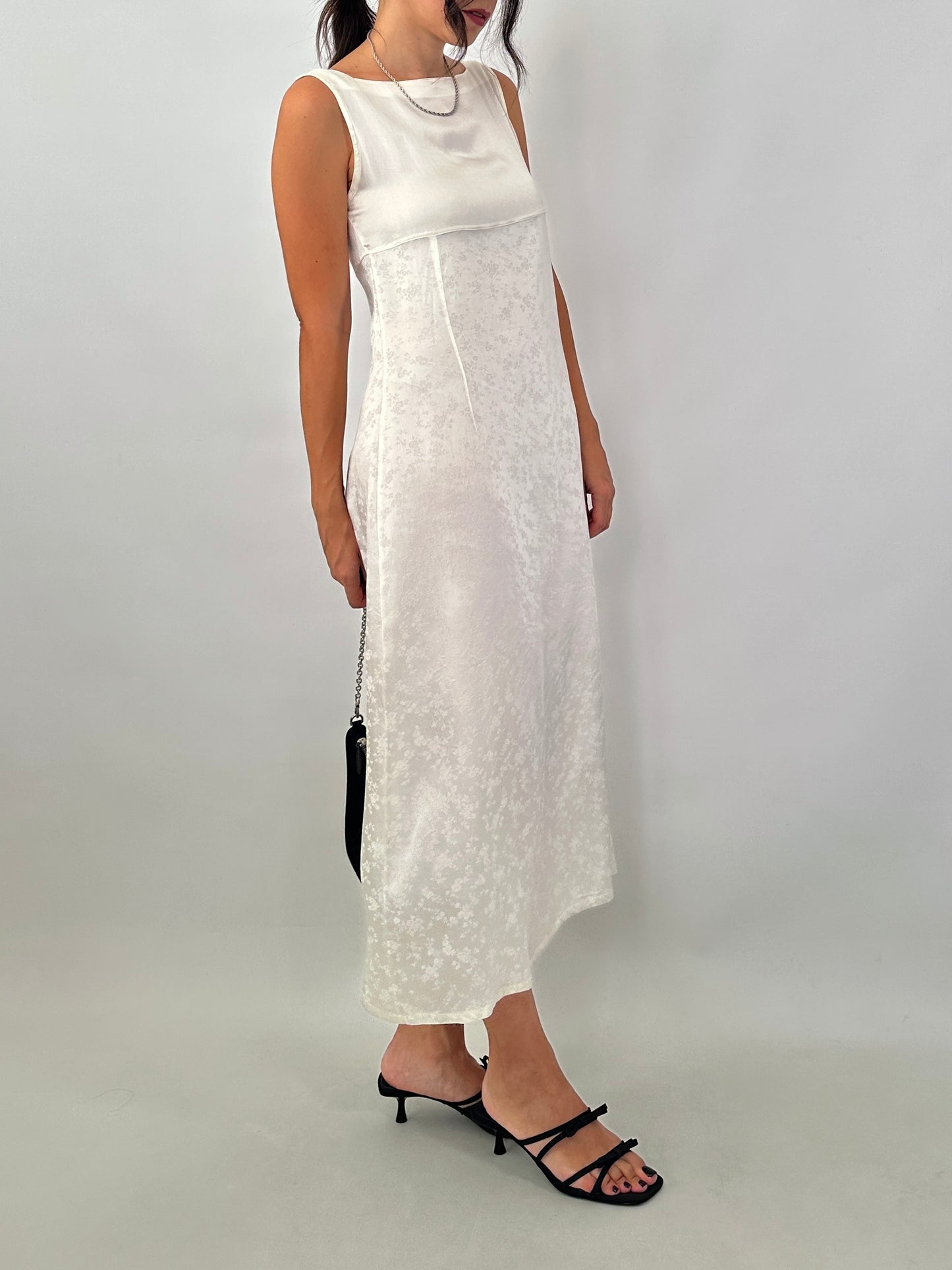 Jacquard satin vintage dress