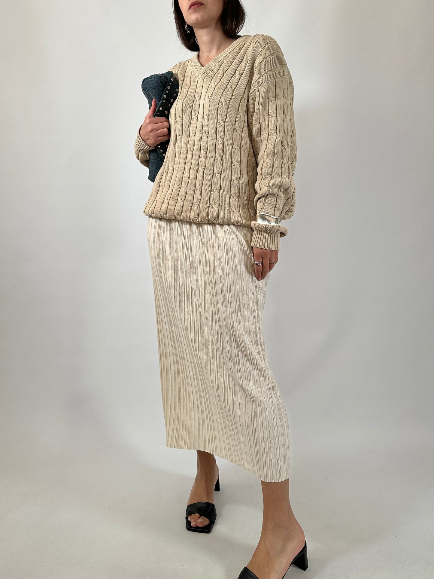 Pure Cotton Cable Knit Sweater
