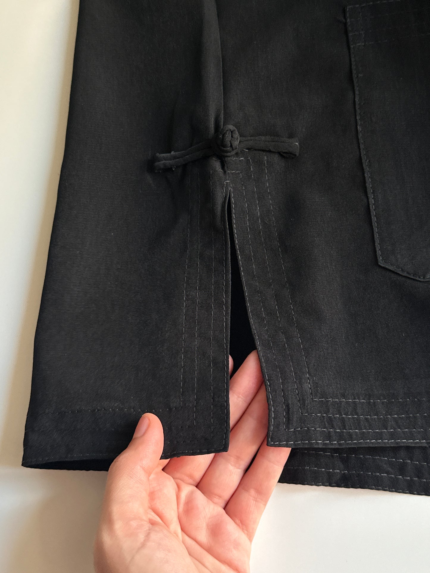 Black Silk Tang Set