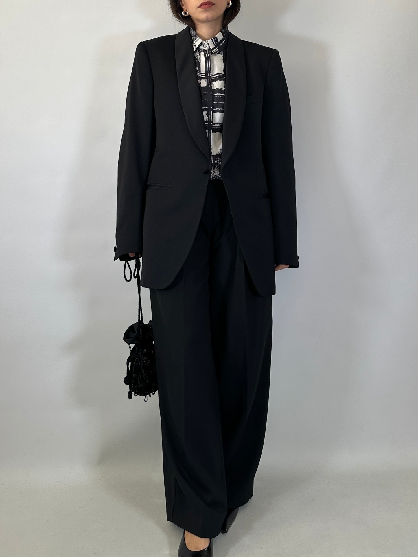 Vintage Black Tuxedo Blazer