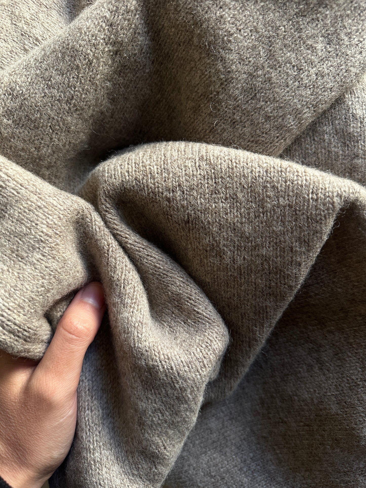 Pure wool oversized sweater