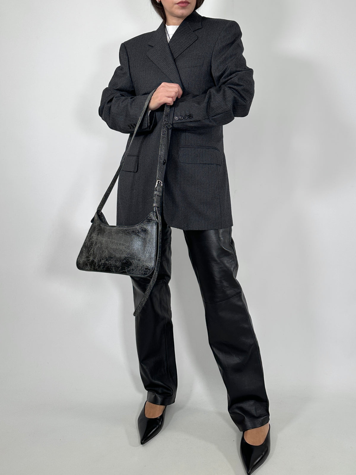 Canali Tailored Pinstripe Wool Blazer