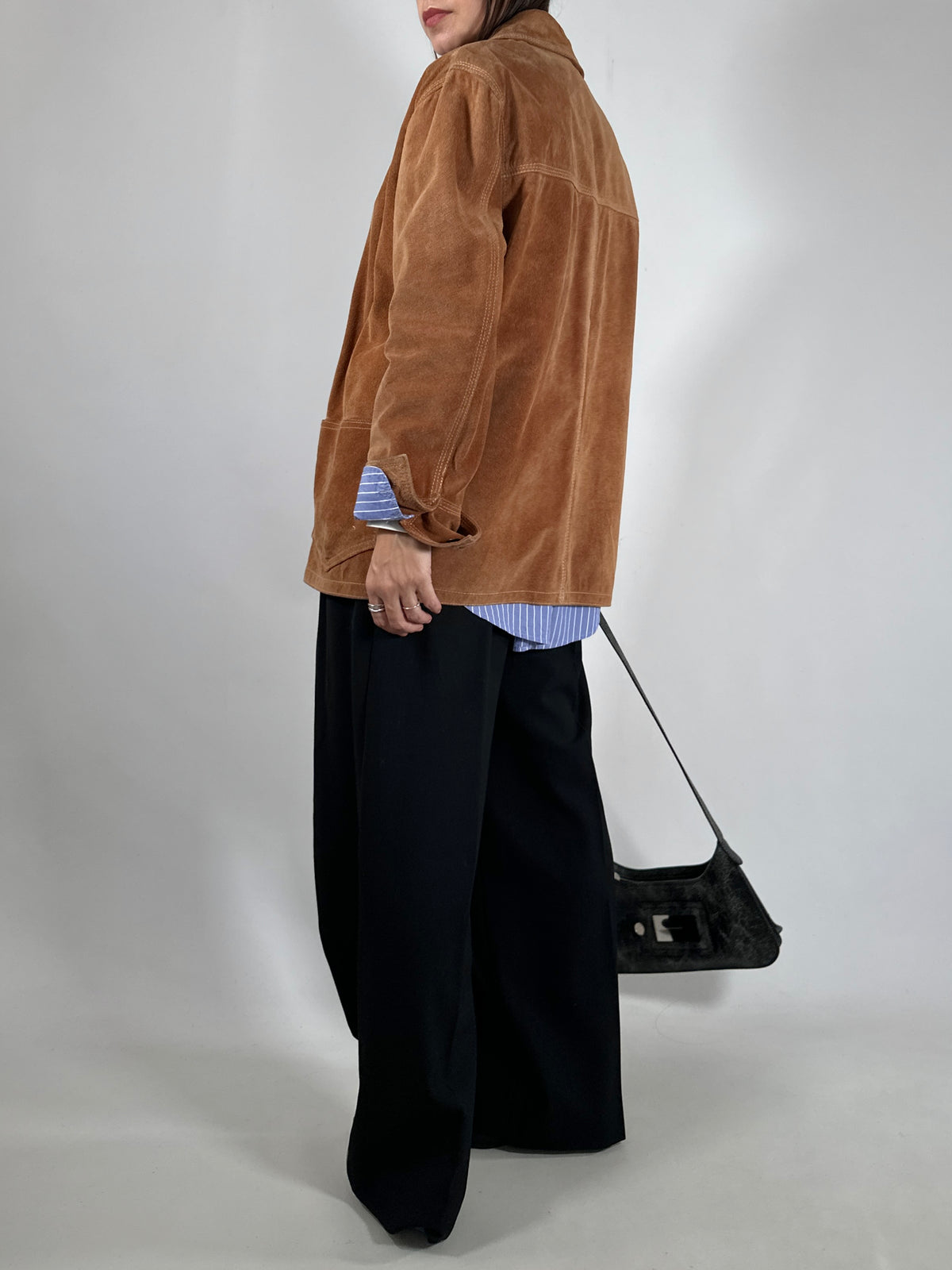 Cognac Suede Workwear Jacket