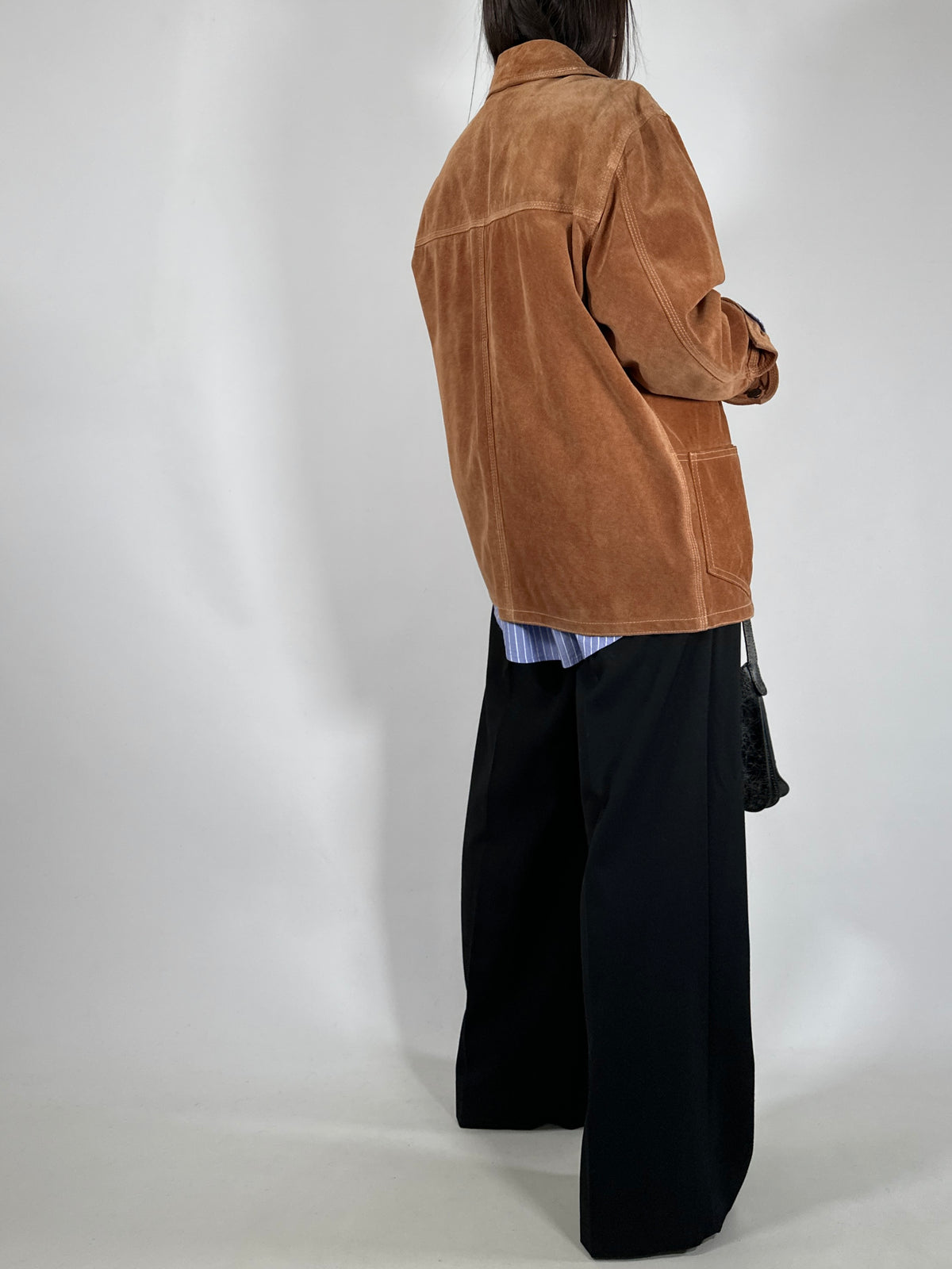 Cognac Suede Workwear Jacket