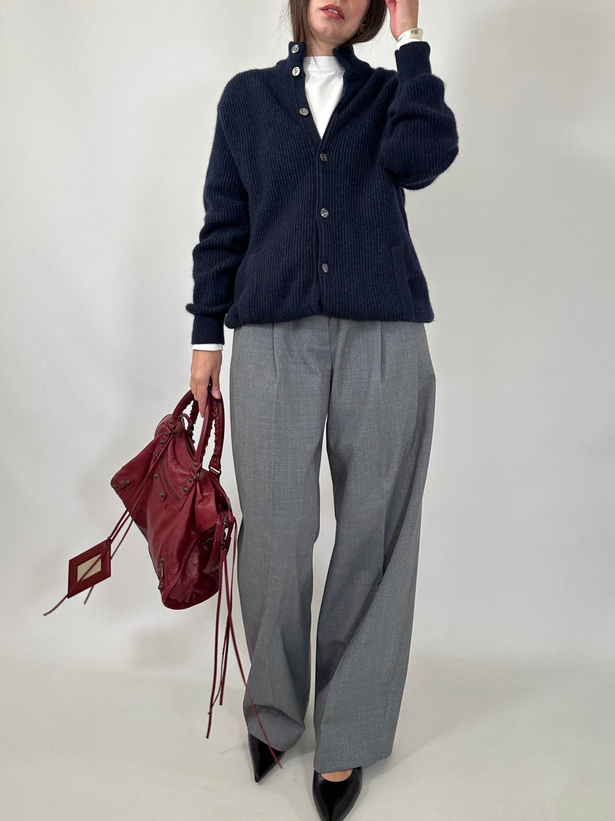 Merino and Angora Knit Bomber