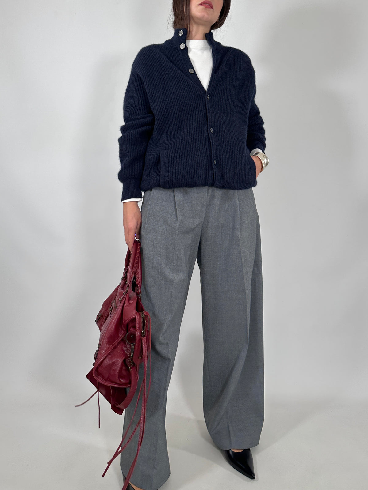 Merino and Angora Knit Bomber