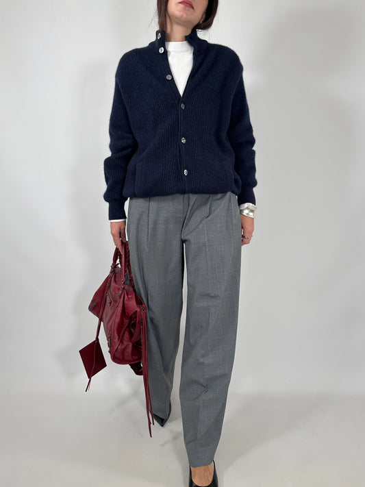 Merino and Angora Knit Bomber