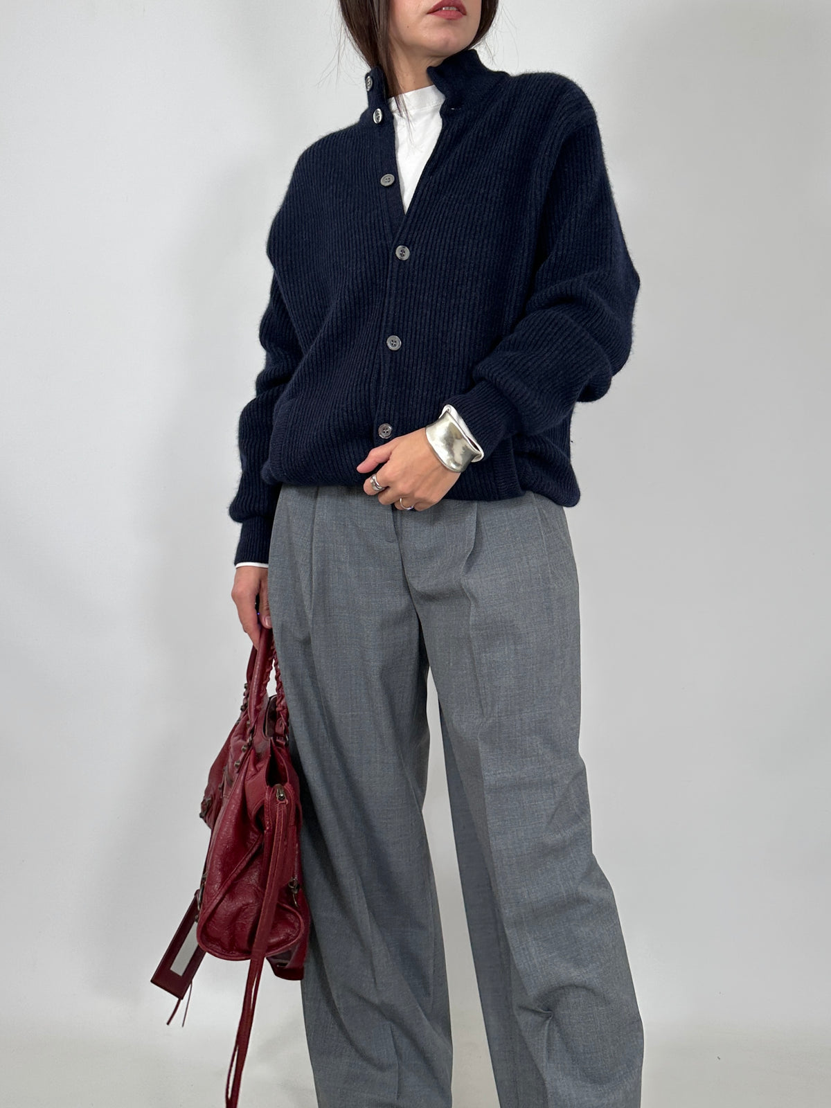 Merino and Angora Knit Bomber