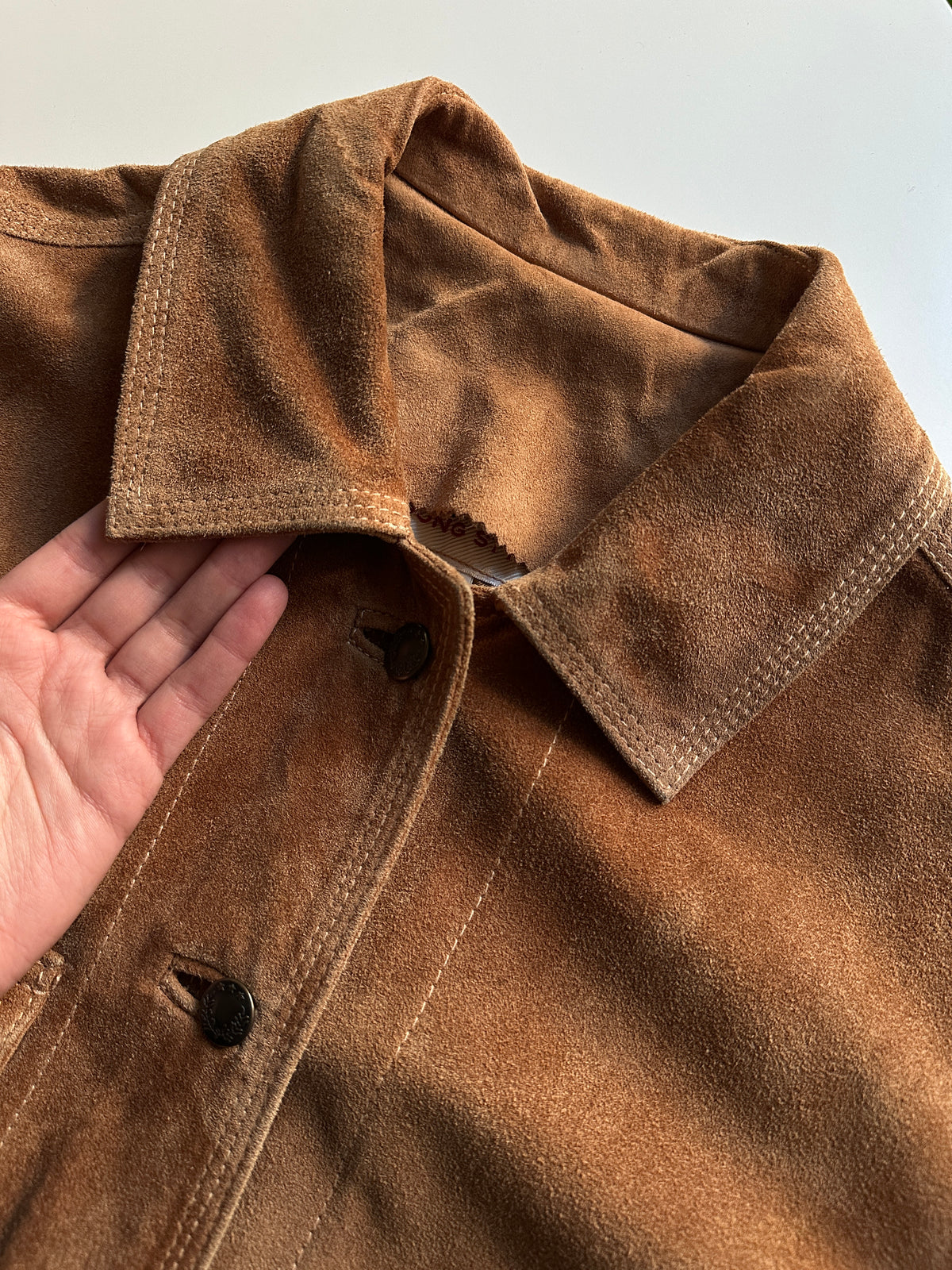 Cognac Suede Workwear Jacket