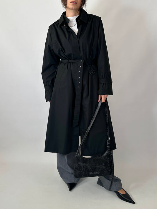 Vintage black trench coat