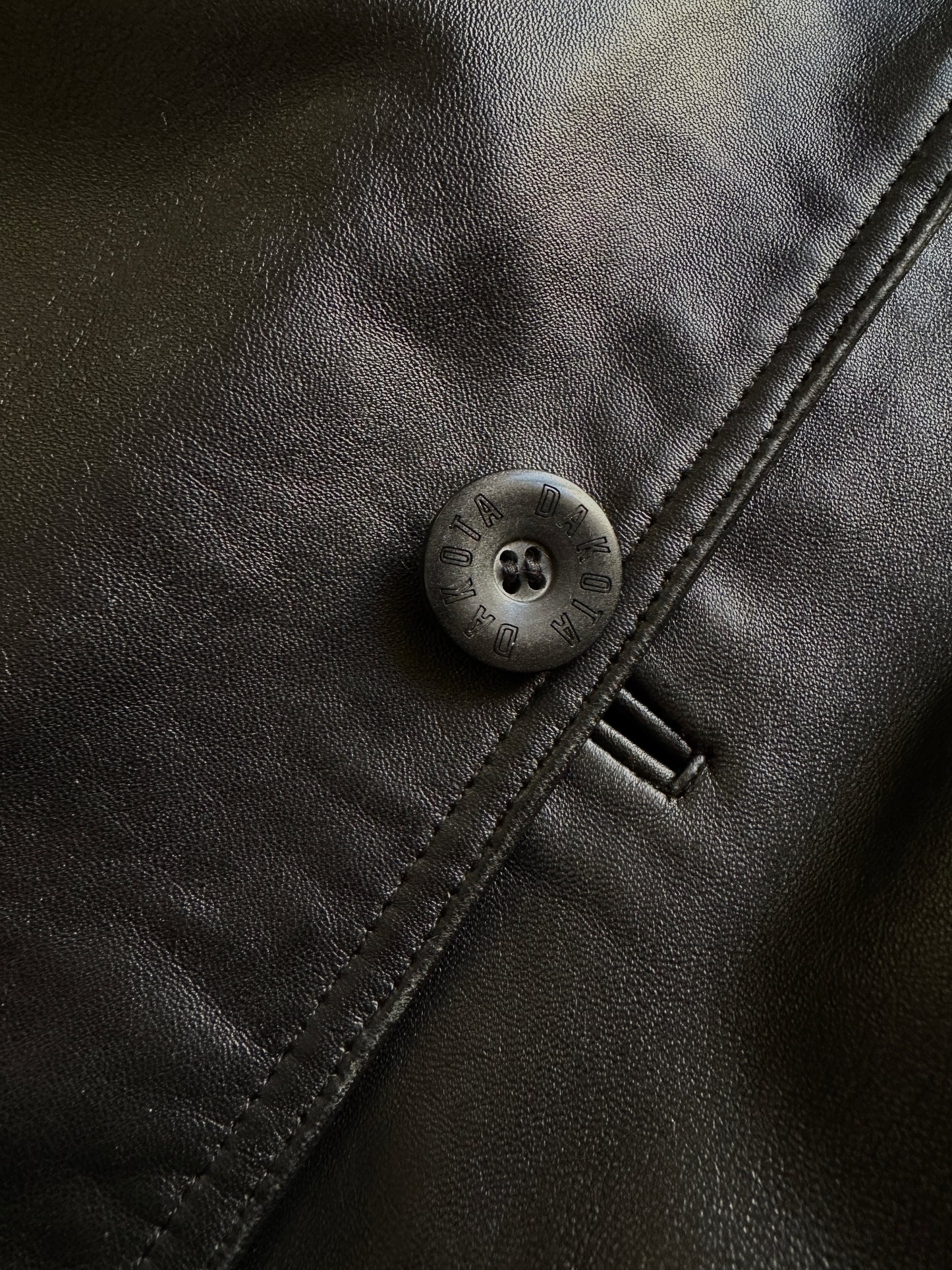 Vintage black soft leather jacket