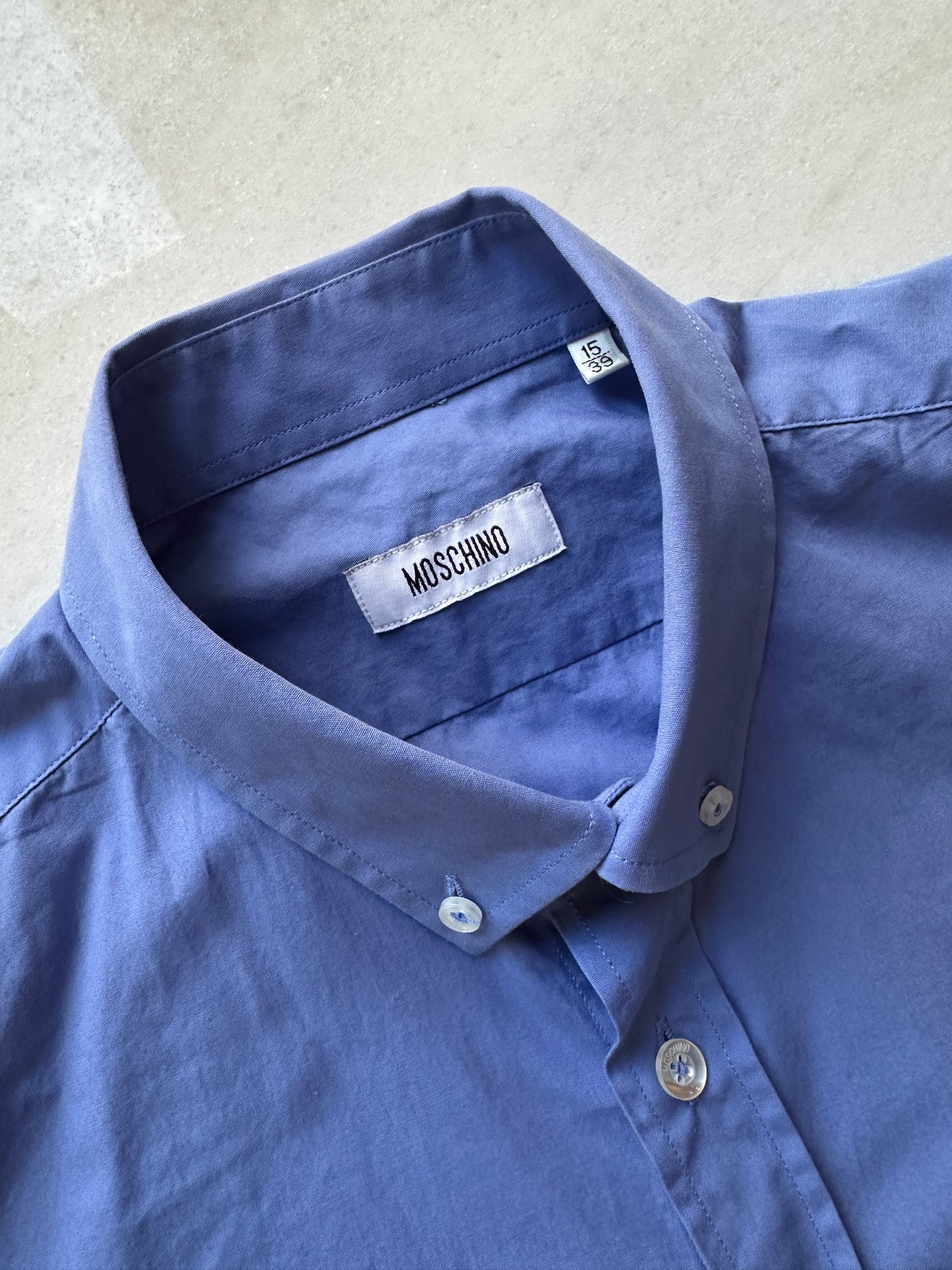 Moschino heart-embroidered cotton shirt