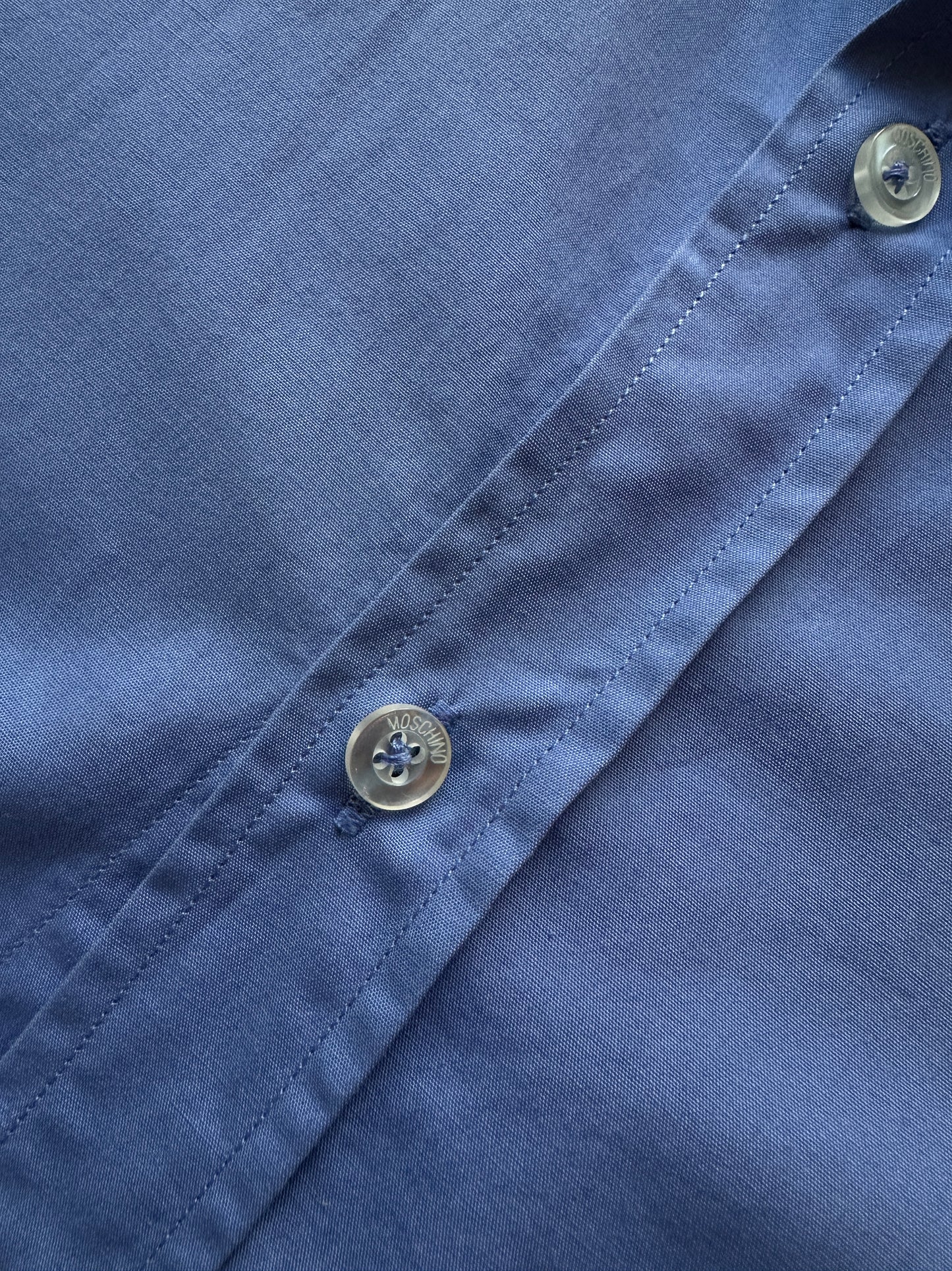 Moschino heart-embroidered cotton shirt