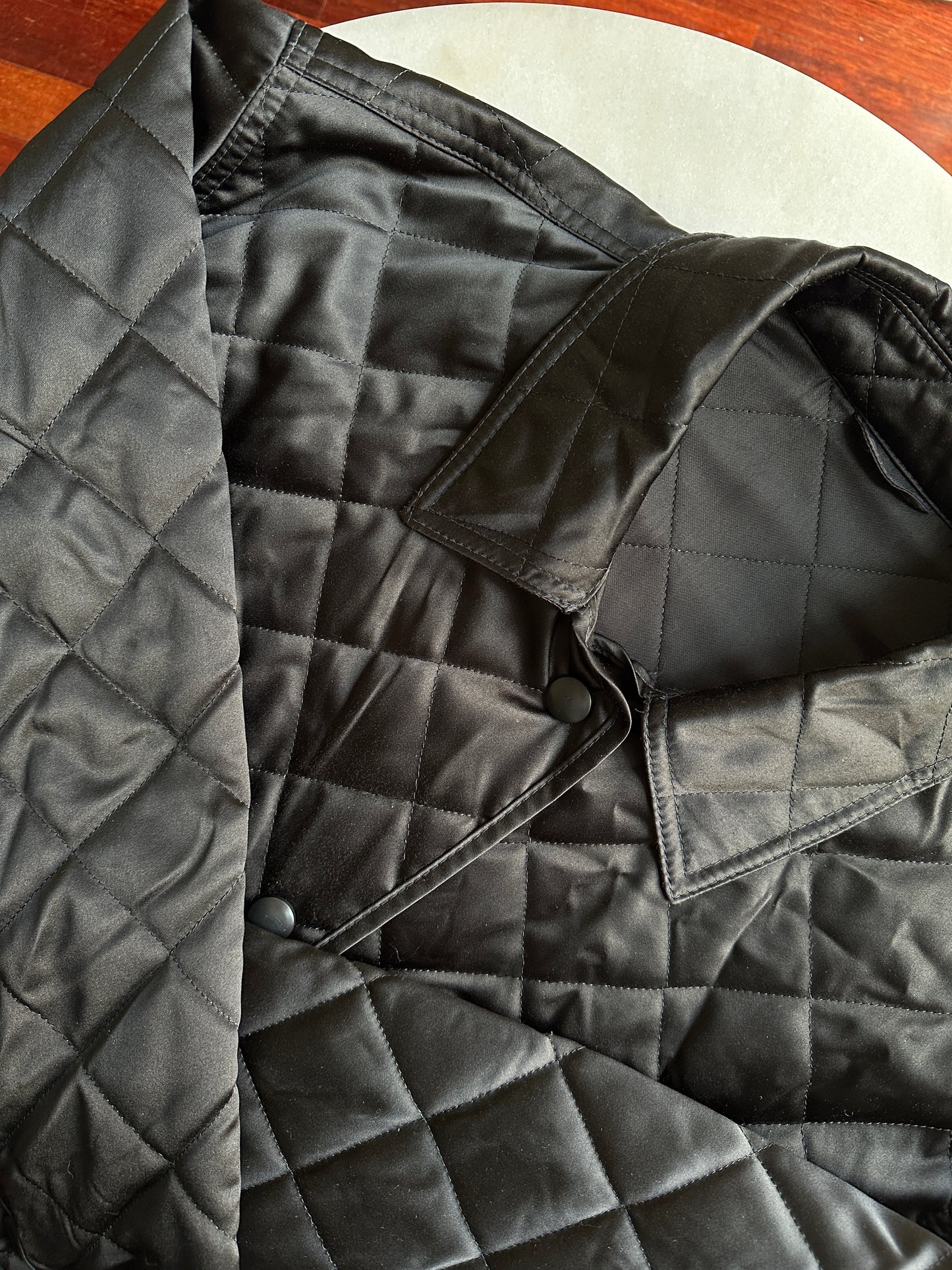 Quilted satin vintage jacket