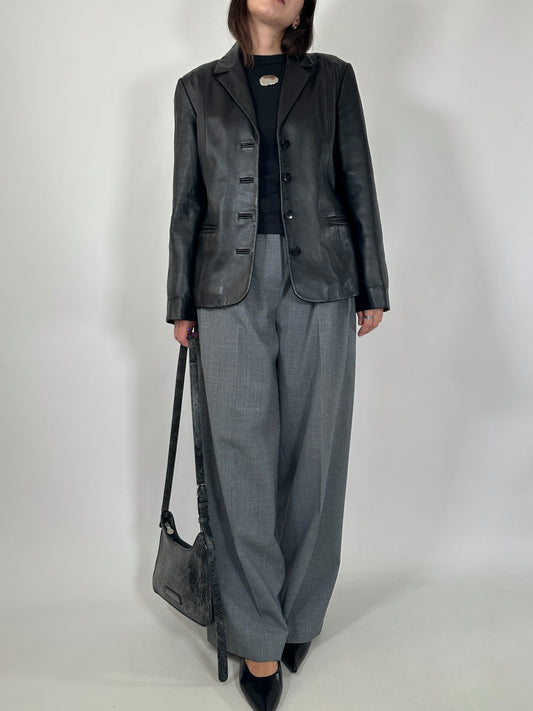 Essential Soft Leather Blazer